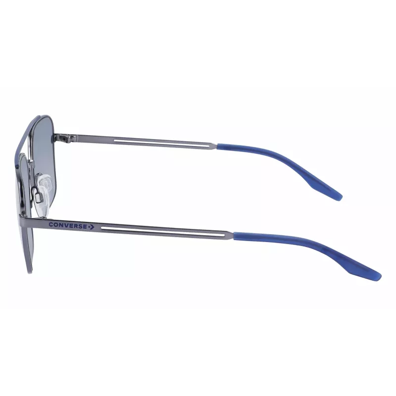 CONVERSE CV101STIVATE7 Men's Sunglasses - Black Acetate Frame, Grey Polycarbonate Lens, UV400 Protection, 56/17/145 mm