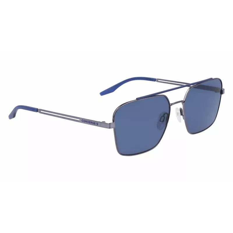 CONVERSE CV101STIVATE7 Men's Sunglasses - Black Acetate Frame, Grey Polycarbonate Lens, UV400 Protection, 56/17/145 mm