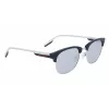 CONVERSE CV301SDSRUPT Men's Square Sunglasses Black Acetate Frame Grey Polycarbonate Lens 52mm