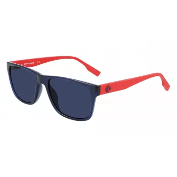 Converse CV516SFORCE41 Sunglasses Men's Blue Rectangle Frame Grey Lens 55/17/145 mm
