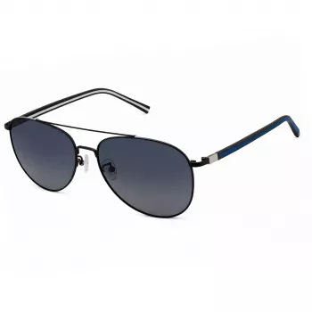 Converse SCO14658SGKP Men's Rectangular Sunglasses - Black Frame Grey Lens 58mm