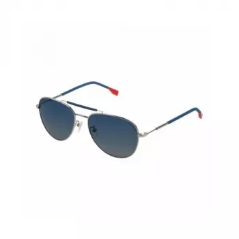 CONVERSE SCO25357579P Unisex Rectangular Sunglasses - Shiny Black Frame, Smoke Lens, 57/17/140 mm