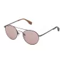 CONVERSE Unisex Rectangular Sunglasses SCO057Q520K53 - Black Frame Grey Lens 52/21/140 mm
