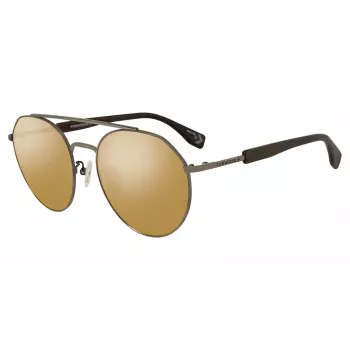 CONVERSE Unisex Sunglasses SCO053Q56568G Shiny Black Frame Green Lens 56/19/140 mm
