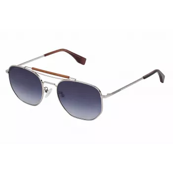 Converse Unisex Sunglasses SCO13854579B Havana Tortoise Acetate Square Frame 54mm Grey Polycarbonate Lenses UV400