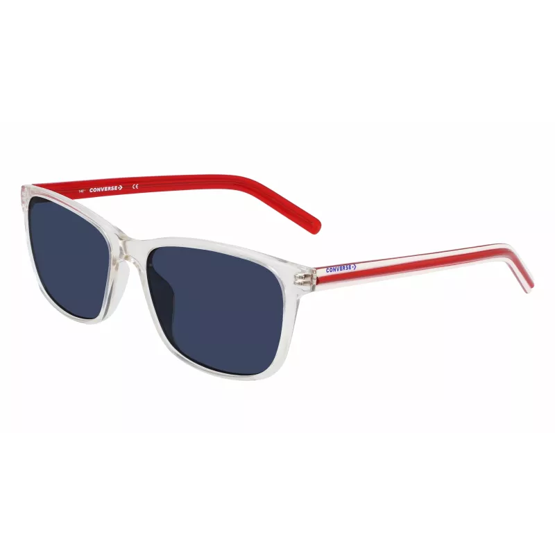 CONVERSE Women's Sunglasses CV506SCHUCK10 - Square Acetate Frame, UV400 Protection, 57mm Lens