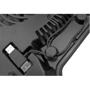 Cooler Master NotePal X-Slim R9-NBC-XSLI-GP 160mm USB Laptop Cooling Pad with Pass-Through Port, Black