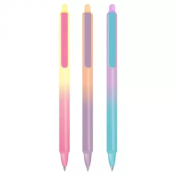 COOLPACK Gradient Light Retractable Erasable Pen 0.5 mm Black Ink
