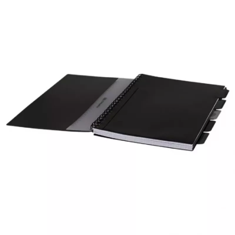 COOLPACK Spiral Notebook A4 Black - 80 Sheets Squared