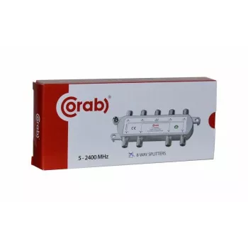 CORAB 8-Way Splitter 5-2400 MHz with DC Pass