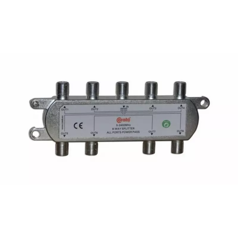 CORAB 8-Way Splitter 5-2400 MHz with DC Pass