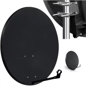 CORAB 80 cm Dark Antenna Dish (ASC-800M-C) - Offset Parabolic Satellite Dish