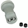 CORAB C120TWN Twin LNB Converter – 2 Outputs, 40mm Feedhorn, Low Noise 0.1 dB, Weatherproof F-Type