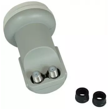 CORAB C120TWN Twin LNB Converter – 2 Outputs, 40mm Feedhorn, Low Noise 0.1 dB, Weatherproof F-Type