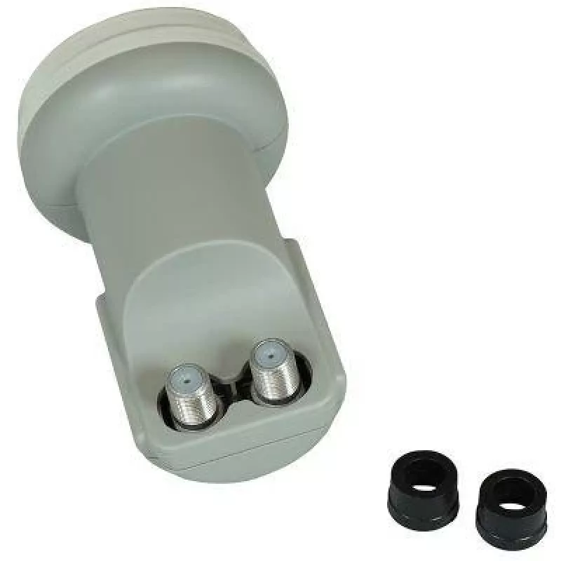 CORAB C120TWN Twin LNB Converter – 2 Outputs, 40mm Feedhorn, Low Noise 0.1 dB, Weatherproof F-Type