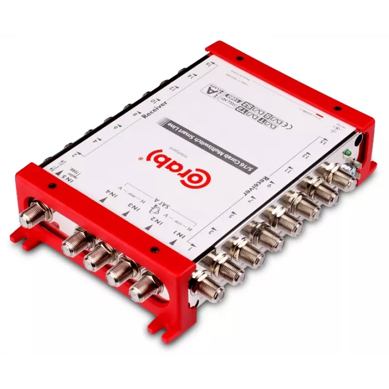 CORAB Multiswitch Smart Line 5/16 – 16-Output Satellite & Terrestrial Distribution Switch, DiSEqC 2.0, 950-2150 MHz