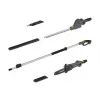 REBEL RB-5005.1 Cordless Telescopic Shears + 2-in-1 Saw, 20V, 2.7m Reach, Hedge Trimmer & Pole Pruner