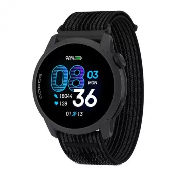 COROS PACE 4 GPS Sports Watch with Nylon Band, Black - Dual-Frequency GPS, 5 ATM, 24-Day Battery