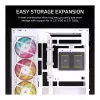 CORSAIR 2800X RS-R ARGB Micro-ATX Dual Chamber Cube Case, White, with Panoramic Tempered Glass and 2x LL120 RGB Fans