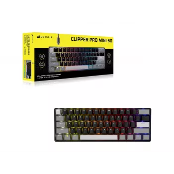 CORSAIR CLIPPER PRO MINI 60 Hall Effect Gaming Keyboard Black