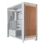 Corsair FRAME 5000D WOOD RS Mid-Tower PC Case, White/Walnut, Tempered Glass, ATX, E-ATX, Micro-ATX, Mini-ITX, Steel/Plastic, Gaming