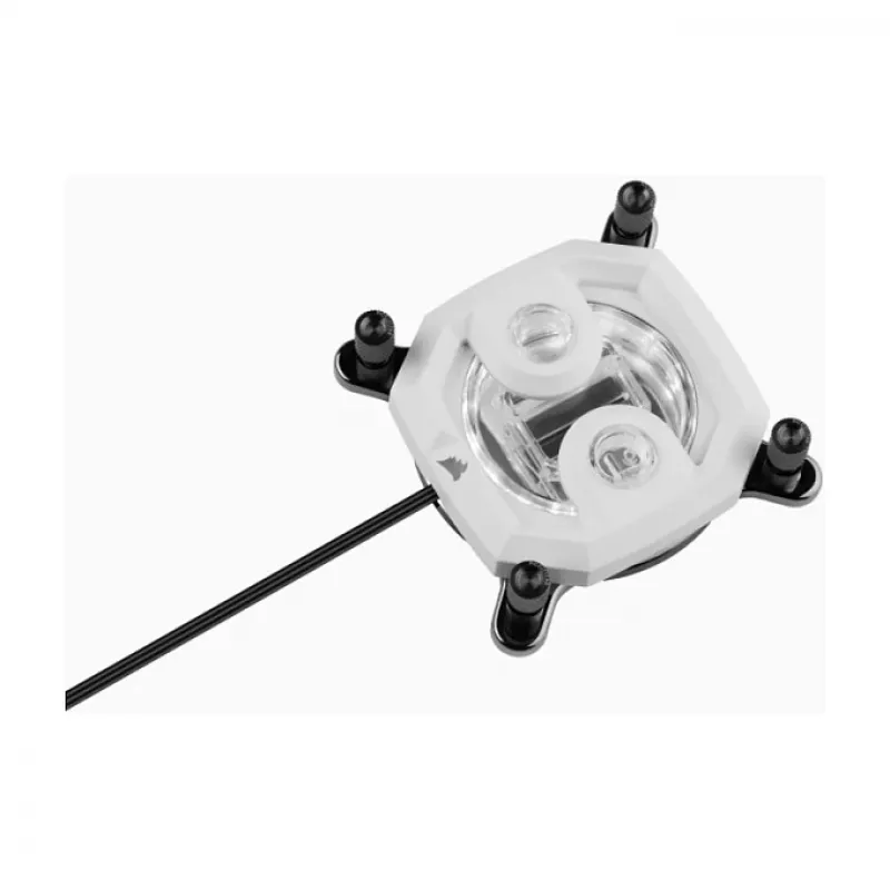 CORSAIR Hydro X Series XC7 RGB PRO CPU Water Block - Nickel-Plated Copper, Nylon, White, AMD AM4