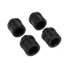 CORSAIR Hydro X Series XF Compression Fitting, Straight G1/4 inch Male to 13/10mm Soft Tubing, Black – 4-Pack