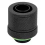 CORSAIR Hydro X Series XF Compression Fitting, Straight G1/4 inch Male to 13/10mm Soft Tubing, Black – 4-Pack