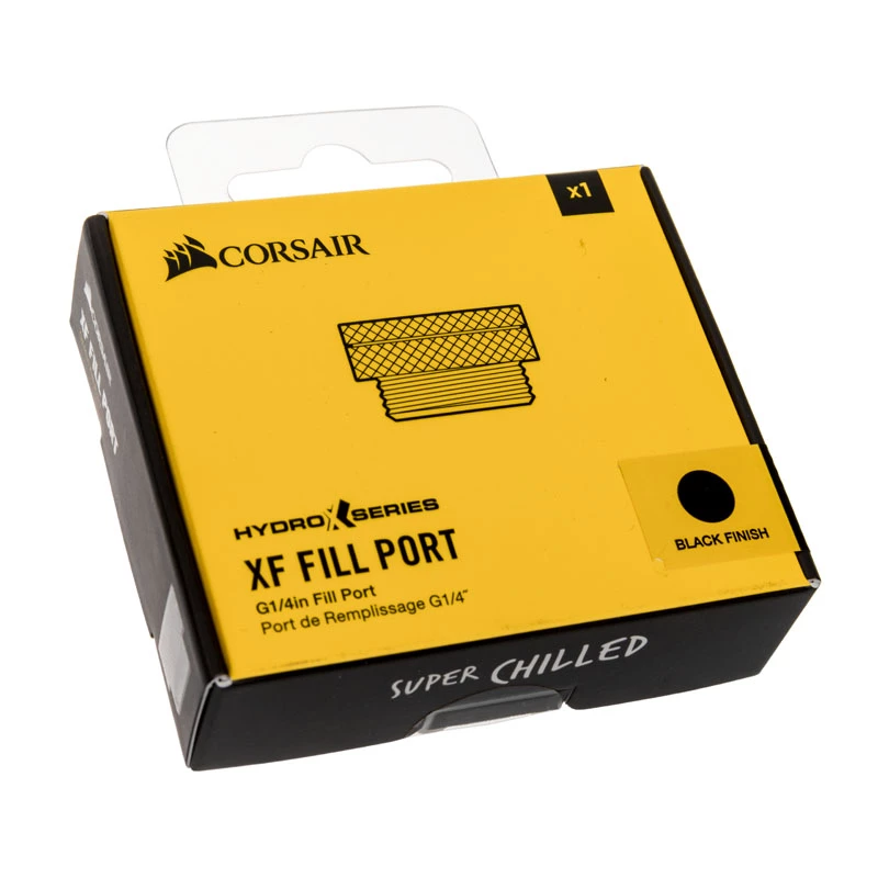 CORSAIR Hydro X Series XF Fill Port G1/4 Inch Internal Thread - Black