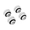 Corsair Hydro X Series XF Hardline 12mm OD Fitting - White (Pack of 4)