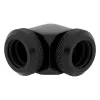 Corsair Hydro X Series XF Hardline Adapter 90 Degree 12mm AD to 12mm AD Hardtube, Pack of 2, Black
