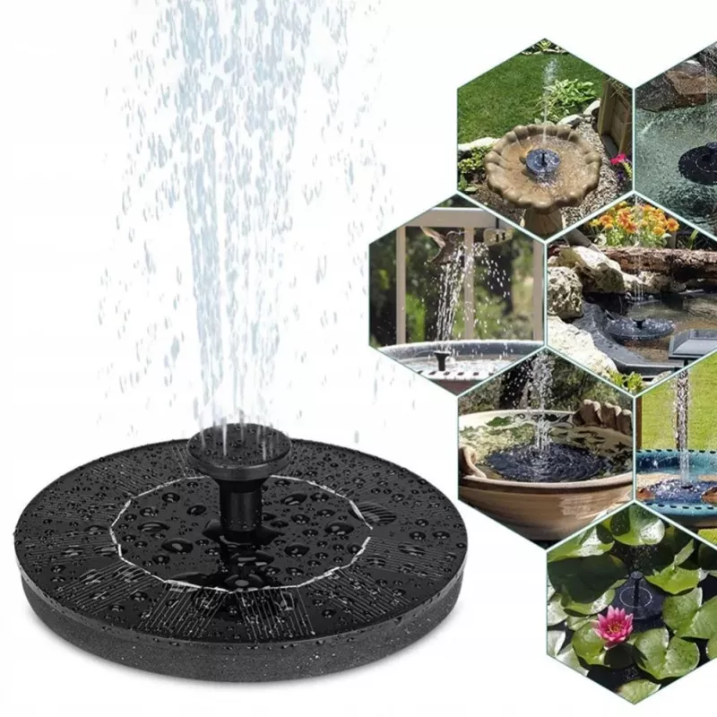 CP Solar Garden Floating Fountain + Filter