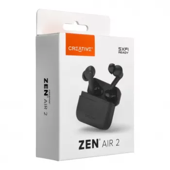 Creative Zen Air 2 True Wireless In-Ear Headphones with Hybrid ANC, Black