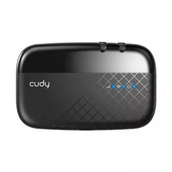 Cudy MF4 4G LTE Mobile Wi-Fi Hotspot Router, 300 Mbps Single-Band 2.4 GHz, Up to 10 Devices, 2000 mAh Battery, Black