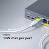CUDY POE40 4-Port PoE Switch/Extender with 1 Uplink, 802.3af/at, 250m Extend, Metal Housing