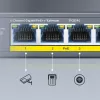 CUDY POE40 4-Port PoE Switch/Extender with 1 Uplink, 802.3af/at, 250m Extend, Metal Housing