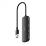 Cudy UH40A PortMate USB-A to 4-Port USB 3.0 Hub 5Gbps Data Only Plastic Compact Black