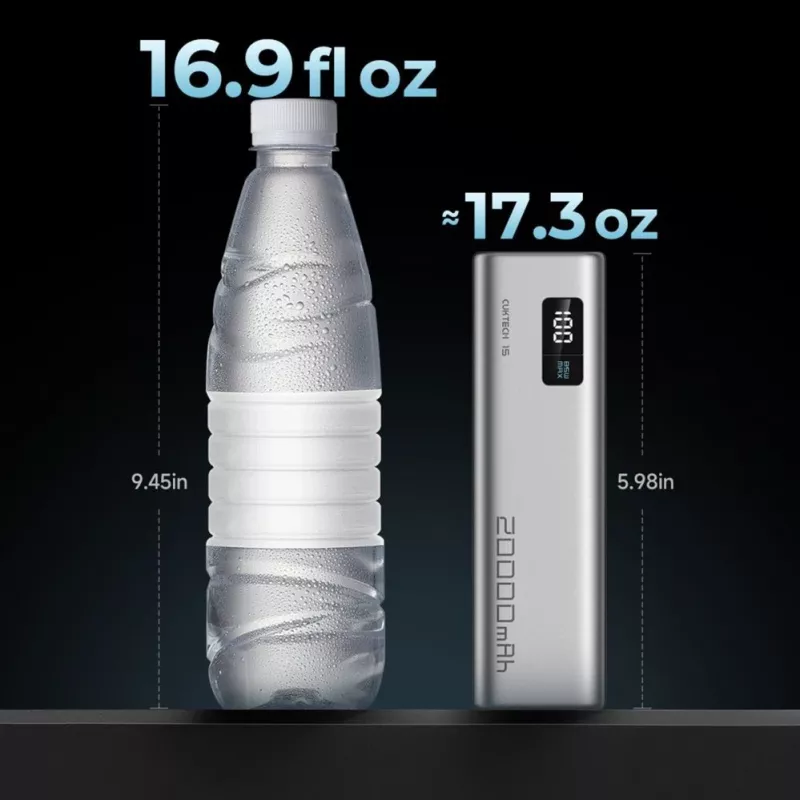 Cuktech CUKP200XGLGR 20000 mAh 100W Power Bank Grey