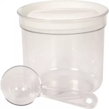 CURVER Food Bowl Round with Spoon 1L White