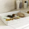 CURVER My Style A4 Storage Basket in Cream Rattan Effect — Durable PP Organizer with Integrated Handles, Stackable