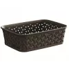CURVER My Style A6 Storage Basket, Dark Brown, 19.8 × 14.2 × 6 cm, 0800097210