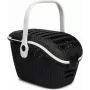 CURVER Pet Carrier Graphite - Rattan Look Plastic Carrier for Cats & Small Dogs up to 8kg