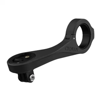CYCPLUS Z4 Bike Computer Mount - CNC Aluminum Out-Front Handlebar Mount for Garmin, Bryton, Wahoo with GoPro Adapter