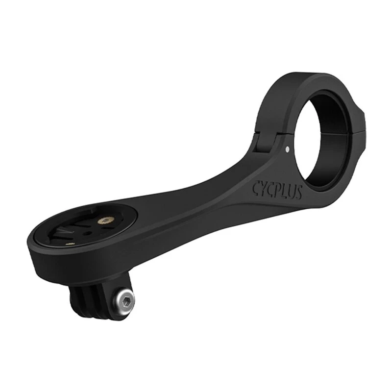 CYCPLUS Z4 Bike Computer Mount - CNC Aluminum Out-Front Handlebar Mount for Garmin, Bryton, Wahoo with GoPro Adapter