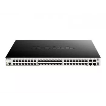 D-Link DGS-1510-52XMP 48-Port Gigabit Stackable Smart Managed PoE+ Switch with 4 x 10G SFP+