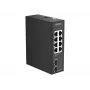 D-Link DIS-100G-10 - 10-Port Gigabit Industrial Unmanaged Switch, 8x RJ45 + 2x SFP