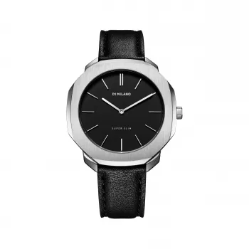 D1 Milano SSLL01 Ultra Thin 36mm Quartz Watch for Men - Silver Stainless Steel