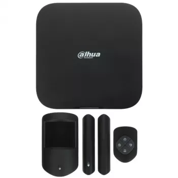 Dahua ART-ARC3800H-03-FW2(868)-B Wireless Alarm Kit with Hub, PIR Detector, Magnetic Contact, Keyfob