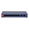 DAHUA CS4010-8ET2GT-110 10-Port Gigabit Ethernet Switch with 8 Fast Ethernet Ports and 2 Gigabit Uplinks, Fanless Desktop Design