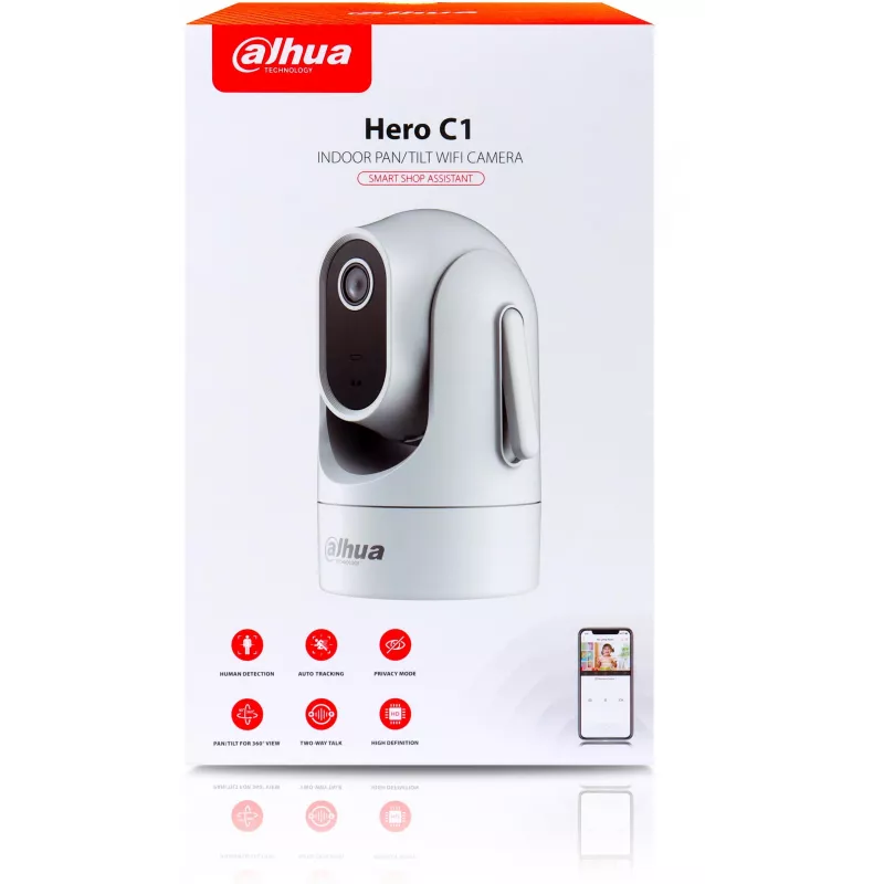 DAHUA H2C 2MP PT IR Dome Wi-Fi Camera with Two-Way Audio